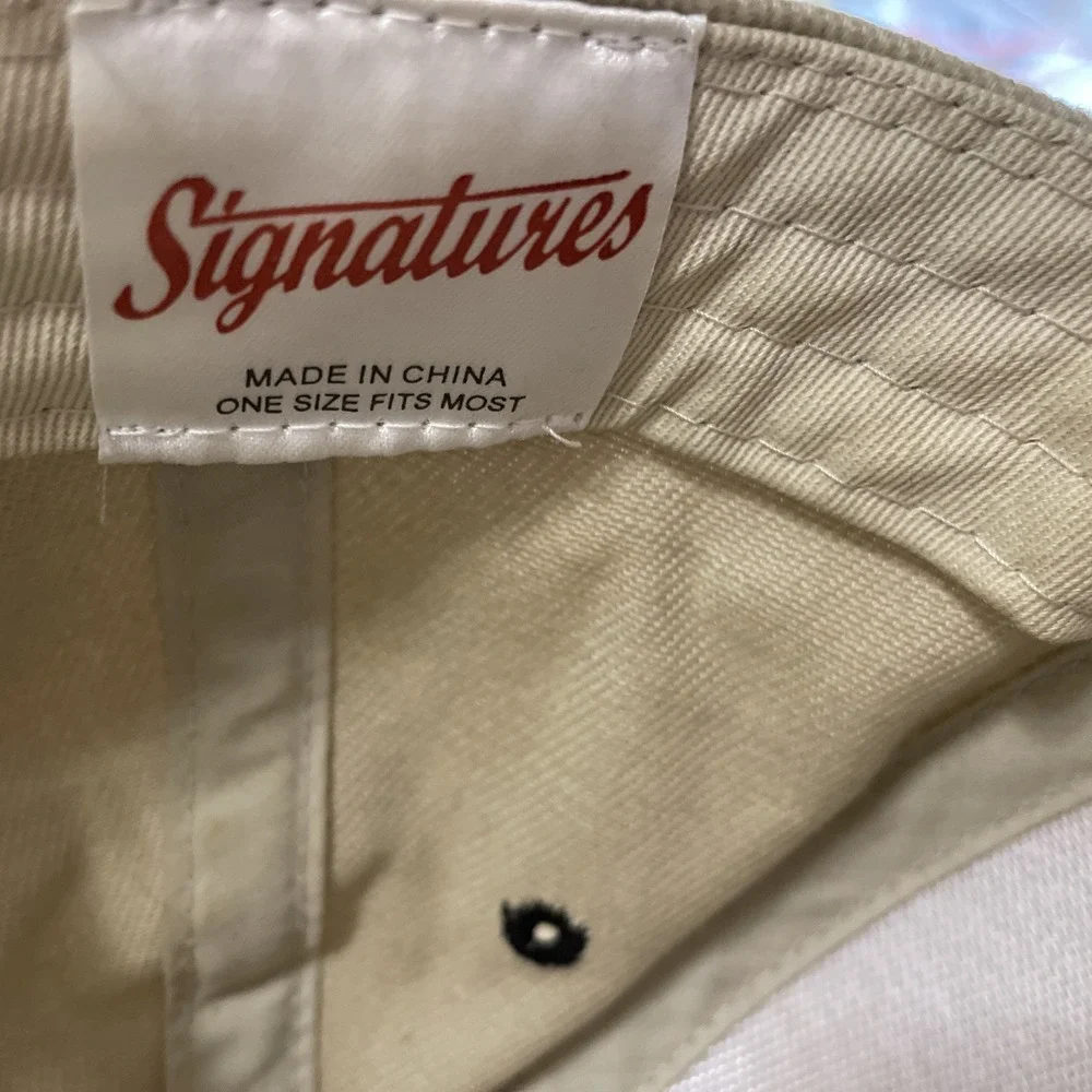 PURDUE Hat Adjustable Back Brown/Tan/Khaki Signatures Officially License Product